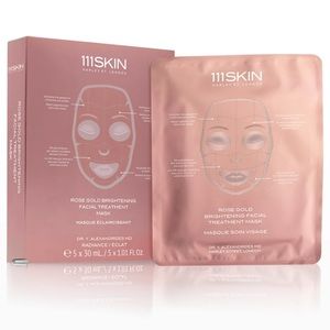 111SKIN Rose Gold Brightening Facial Treatment Mask Box, 5 Piece